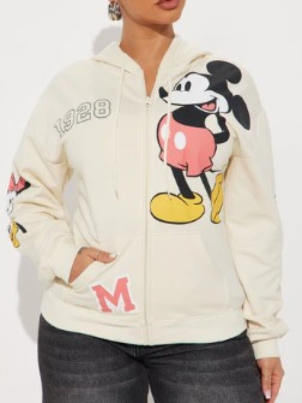 NWT Disney Original MICKEY MOUSE ZIP FRONT HOODIE JACKET